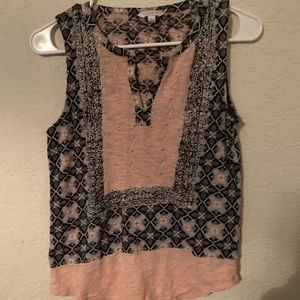 LUCKY BRAND PATTERN MUSCLE BLOUSE s